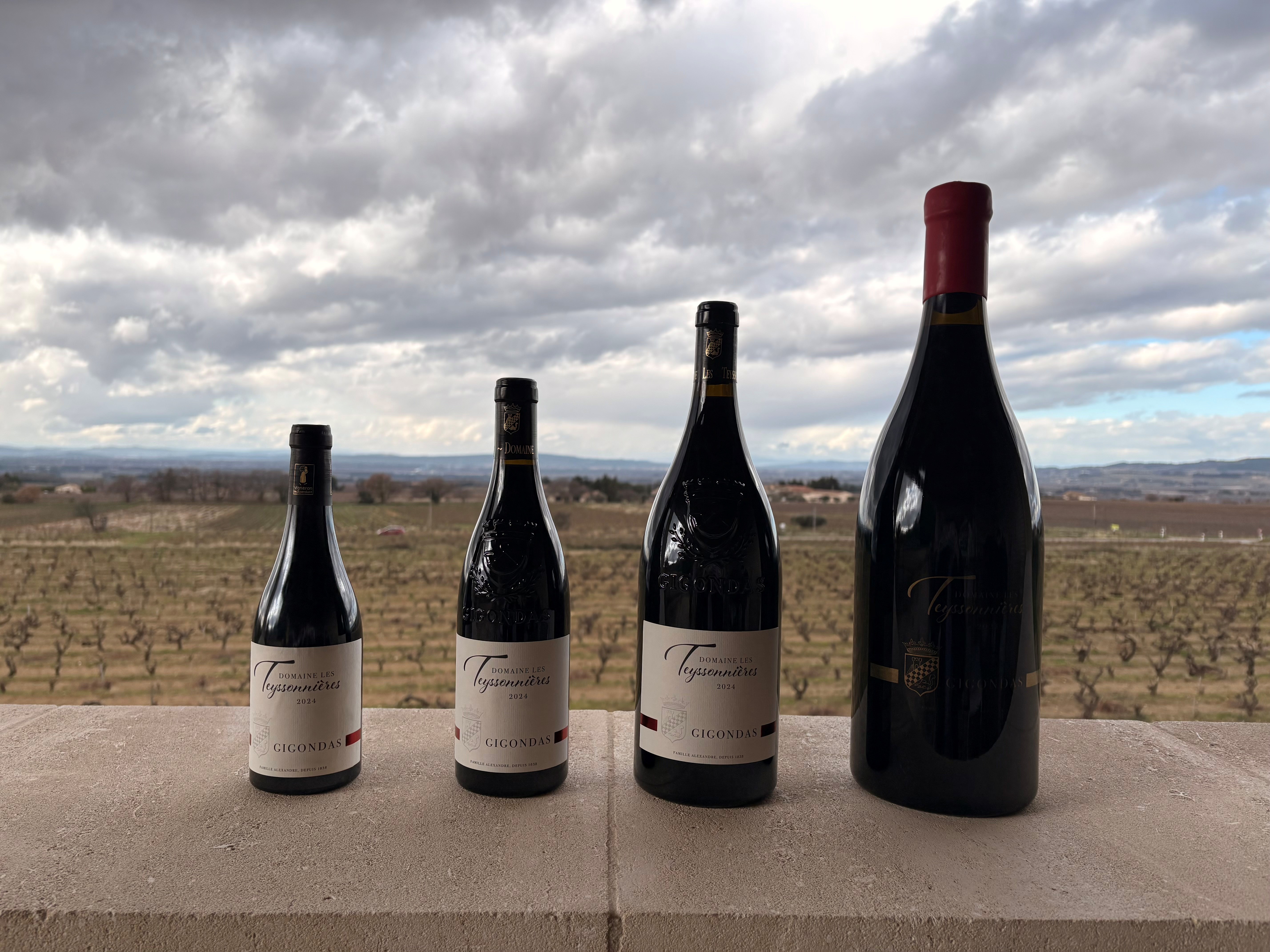 bouteilles-gigondas-differents-formats-domaine-les-teyssonnieres